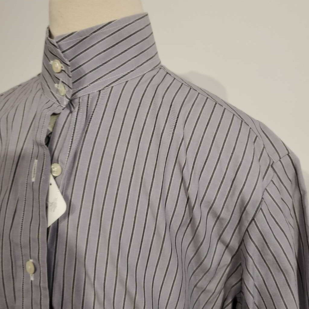 Purple Striped Short Sleeve Hunt Shirt