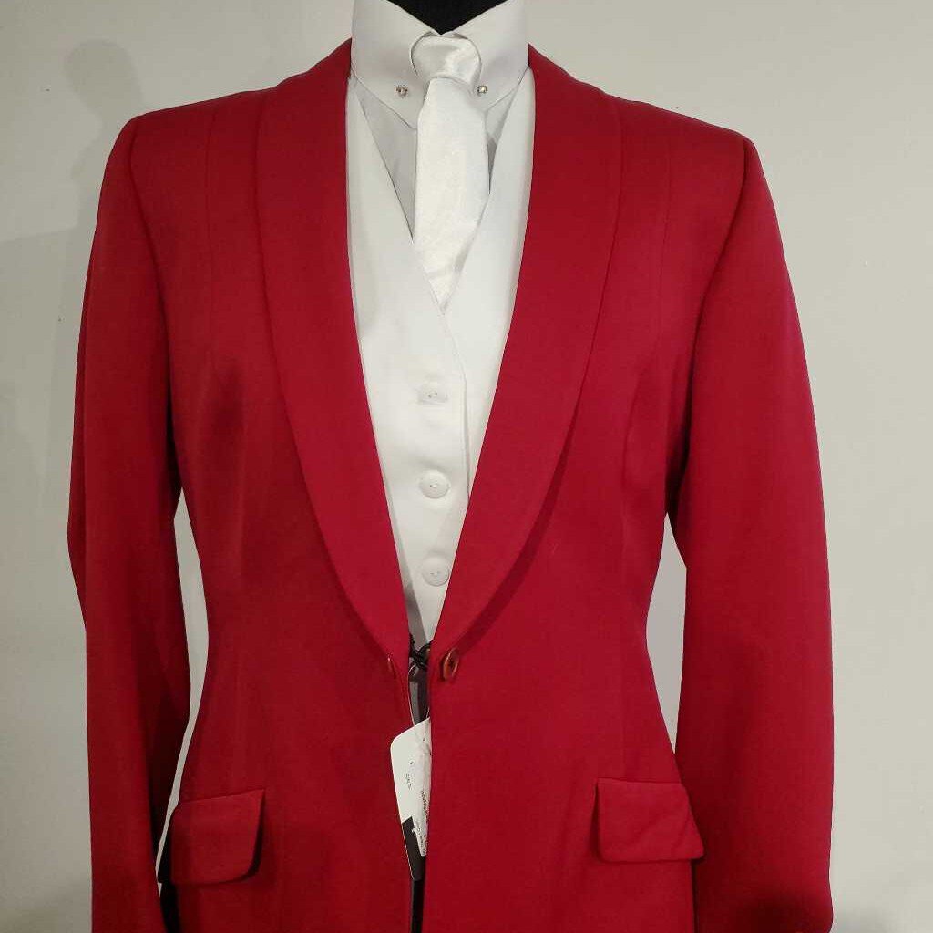 Red Poly Blend Daycoat