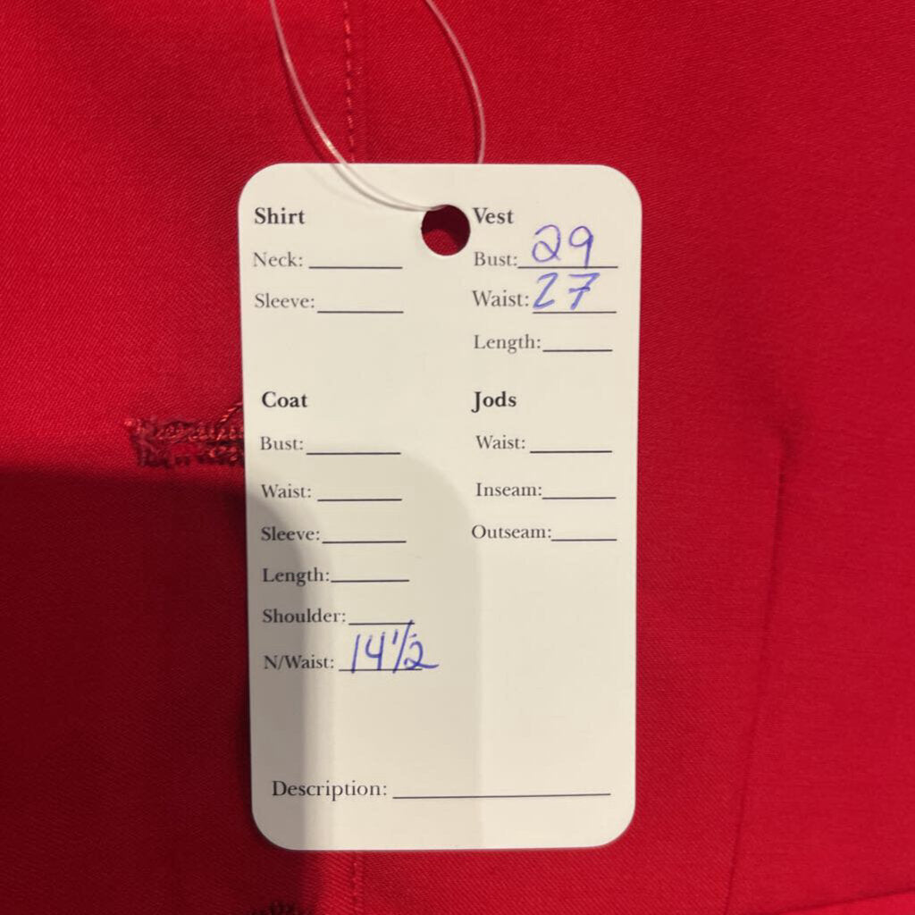 Carl Meyers Red Boys Vest