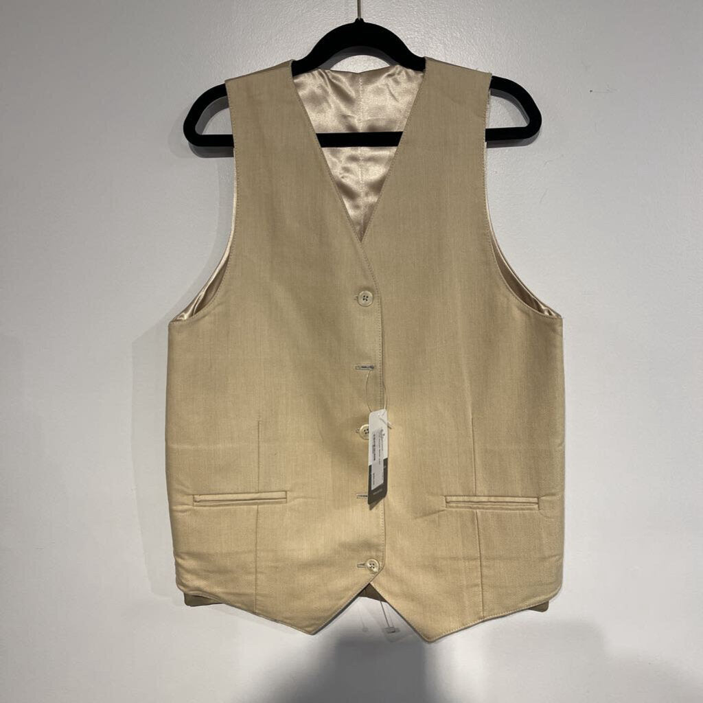 Tan Rayon Blend Vest