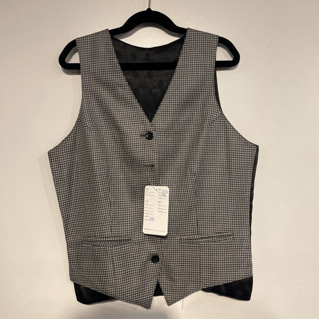 Carl Meyers Black Checkered Vest