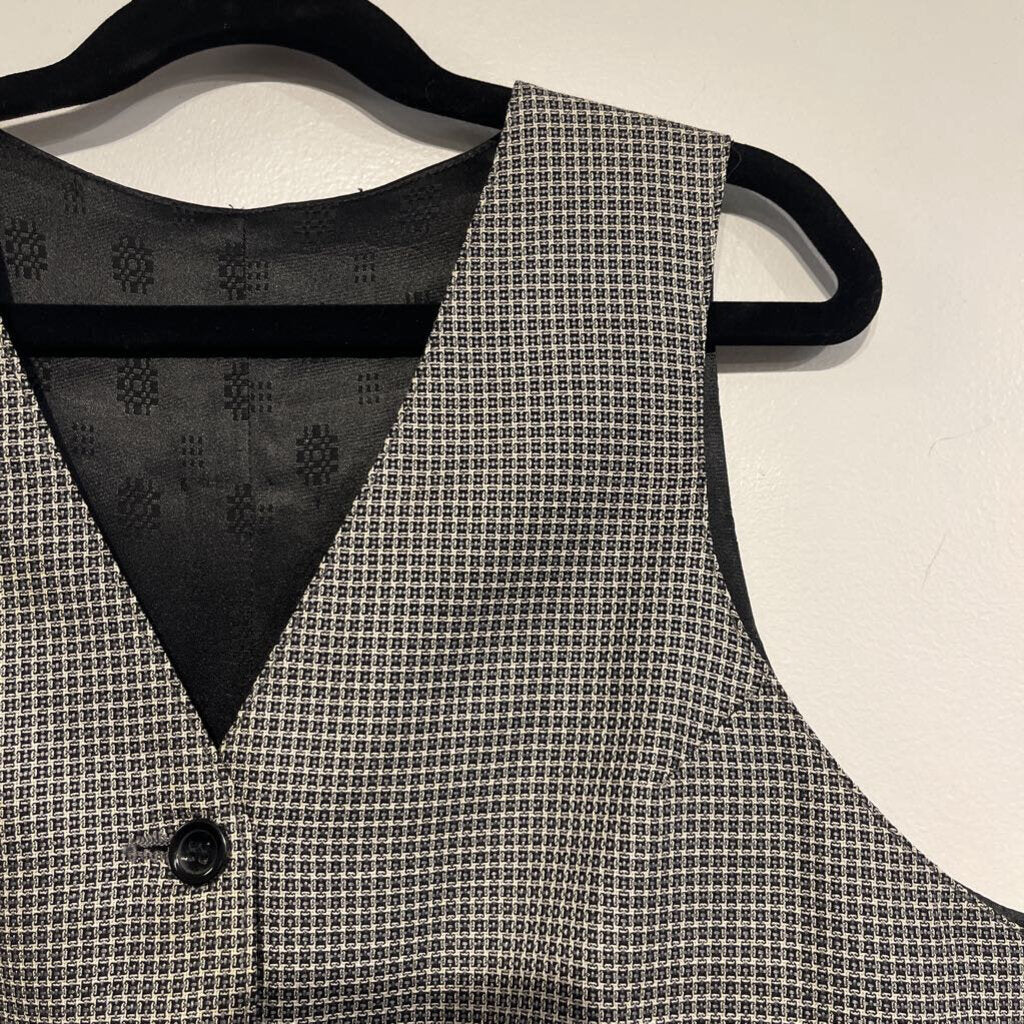 Carl Meyers Black Checkered Vest