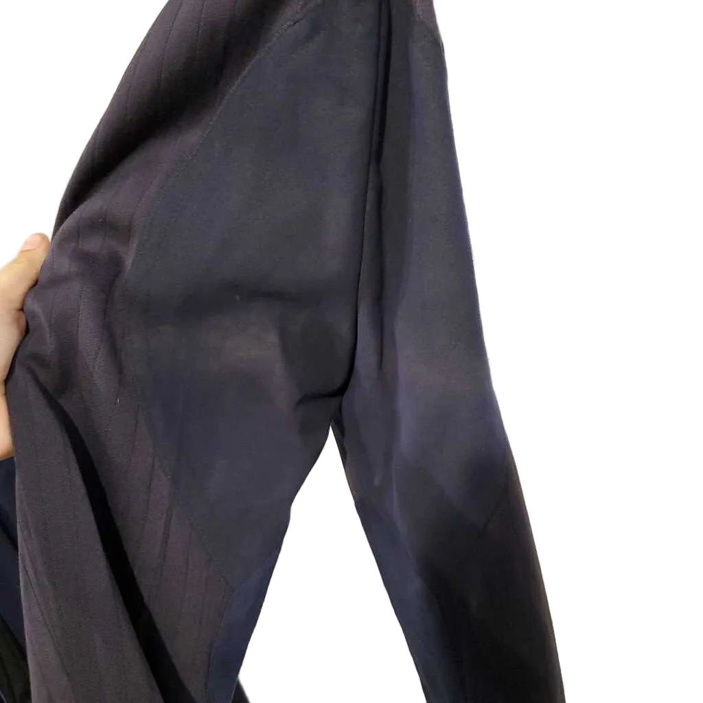 Custom Navy Striped Pleasure Jods with Suede(26W, 33INS)