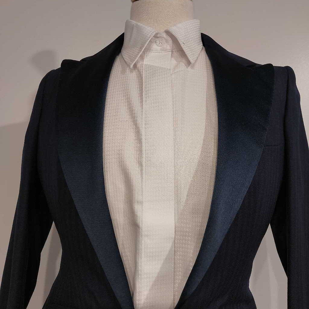 Carl Meyers Navy Herringbone Boys Tux