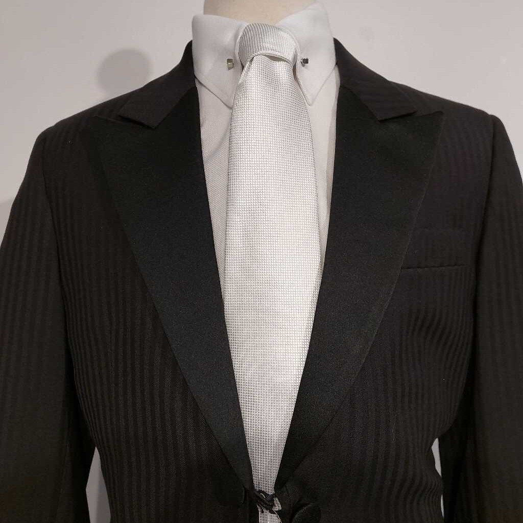 LeCheval Black Striped Boys Tux