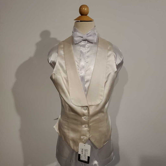 Becker Brothers Cream Satin Formal Vest