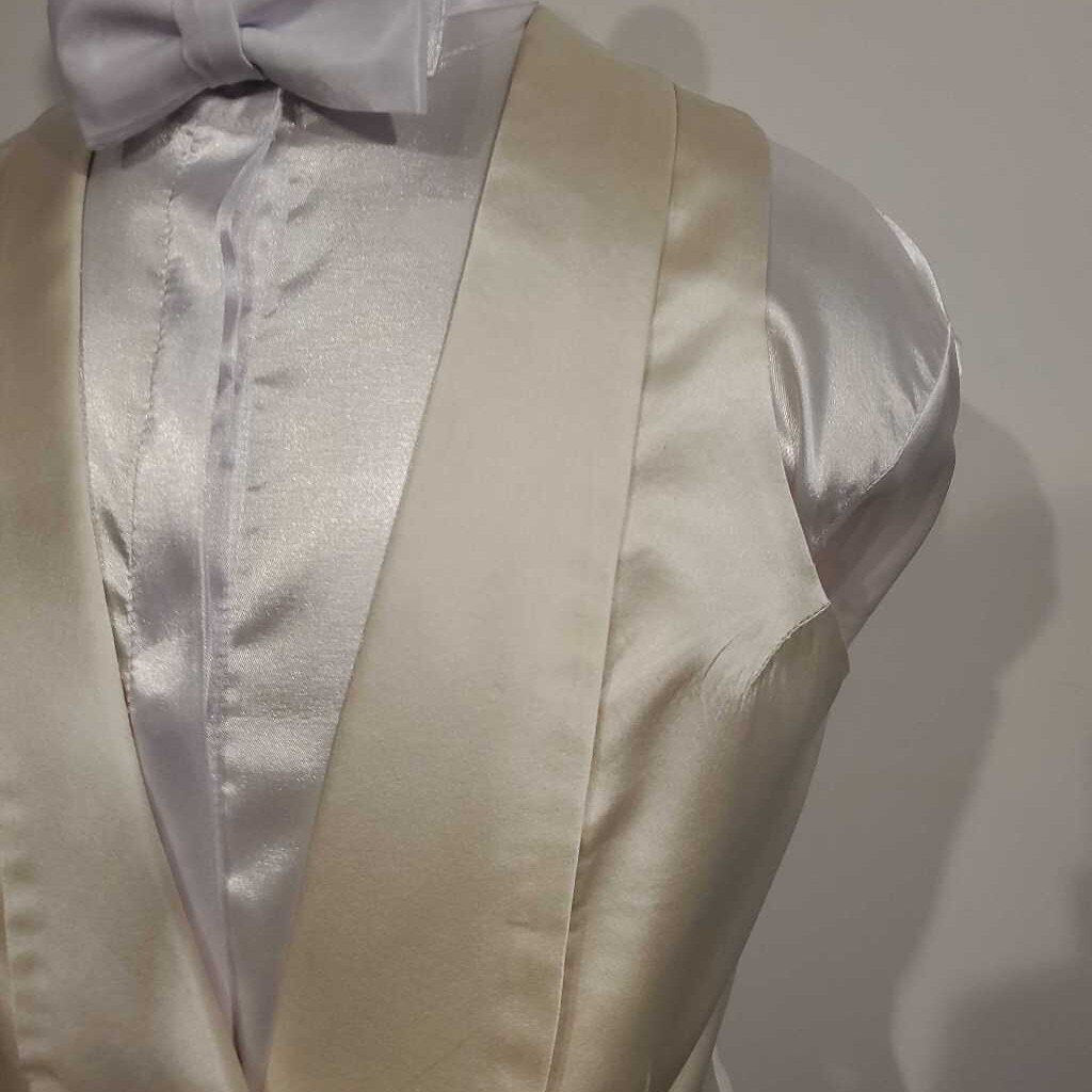 Becker Brothers Cream Satin Formal Vest