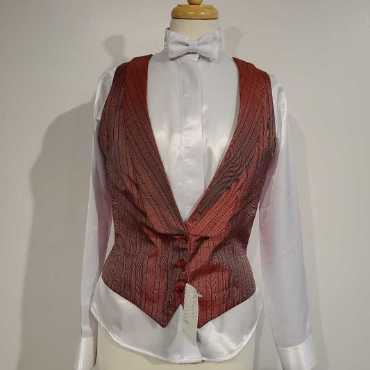 Custom Red Plaid Formal Vest