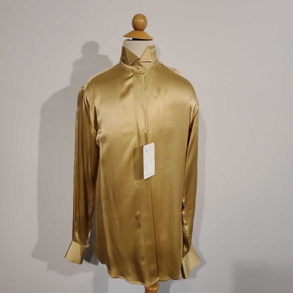MDA Gold Satin Formal Shirt
