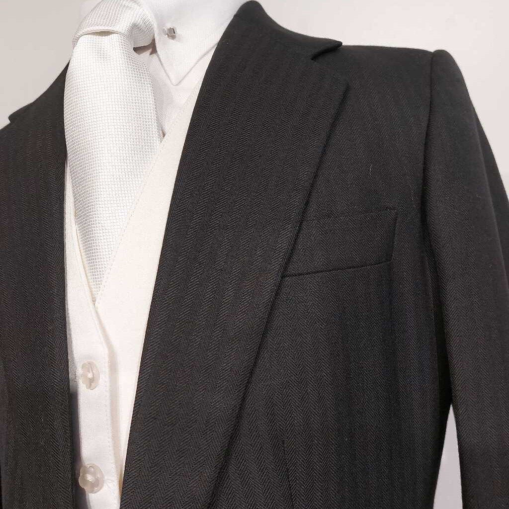 Becker Brothers Black Striped Men's Suit