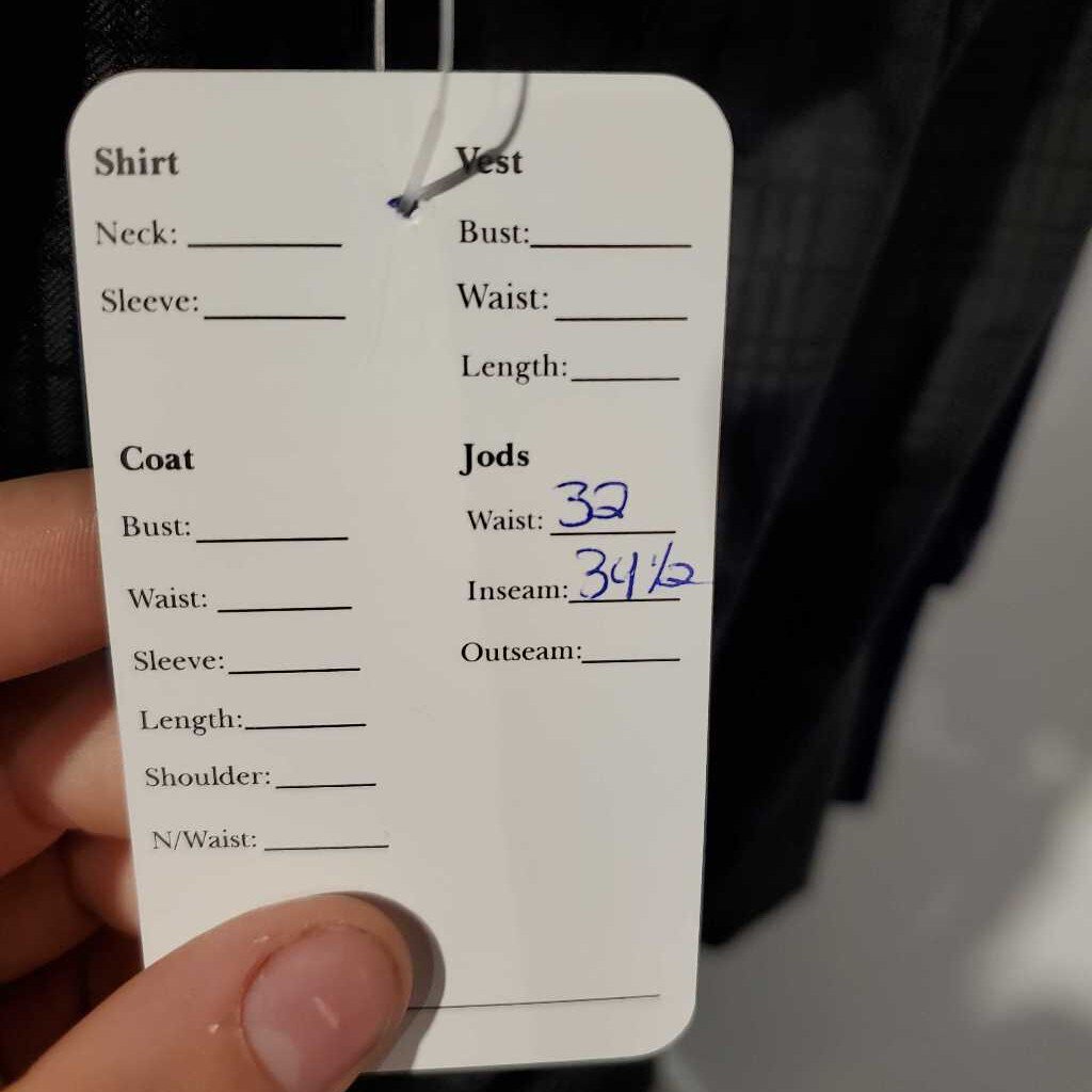 Hawkewood Custom Black Geometric Pleasure Jods with Suede