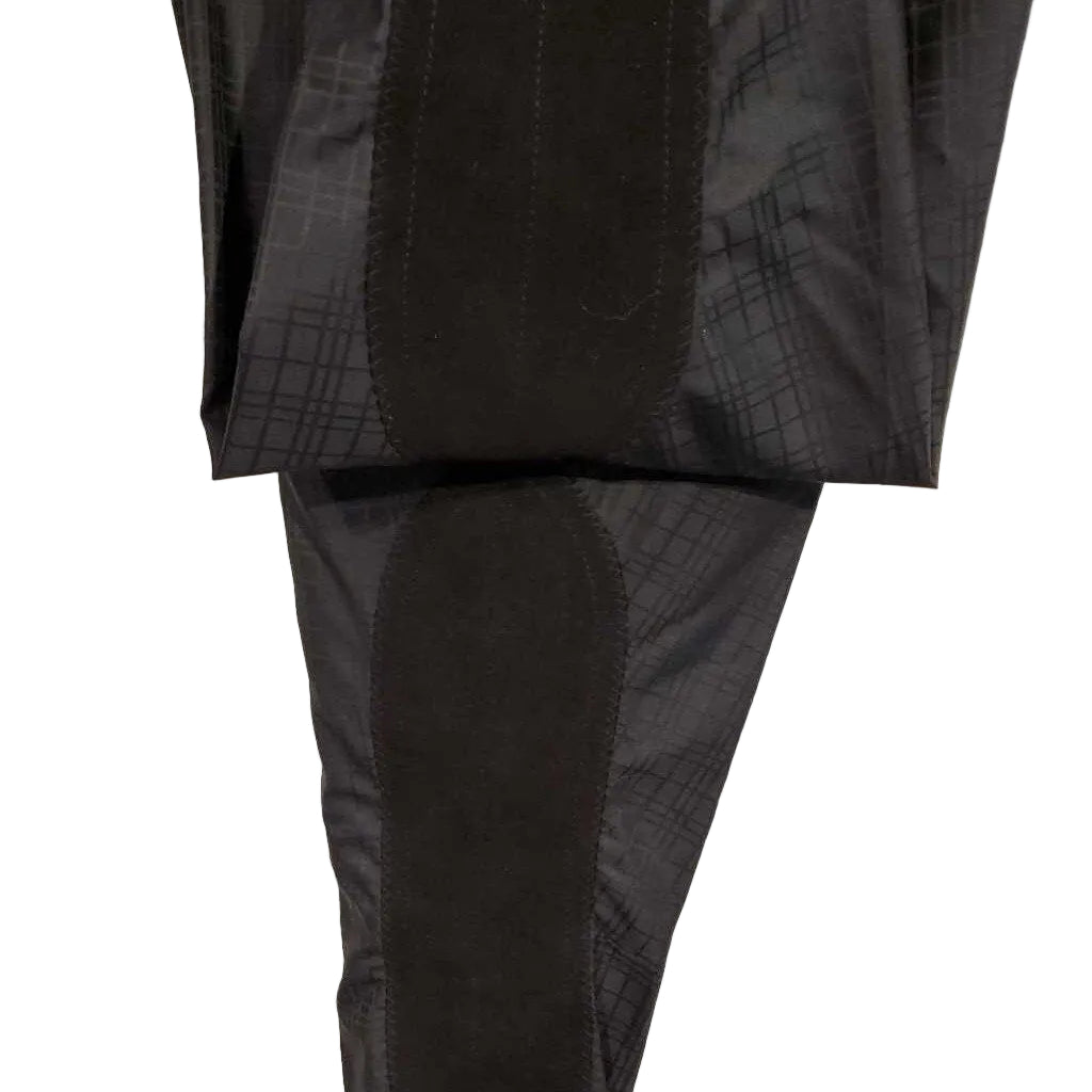 Hawkewood Custom Black Geometric Pleasure Jods with Suede