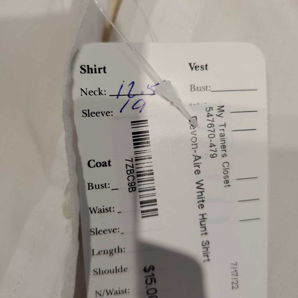 Devon-Aire White Hunt Shirt
