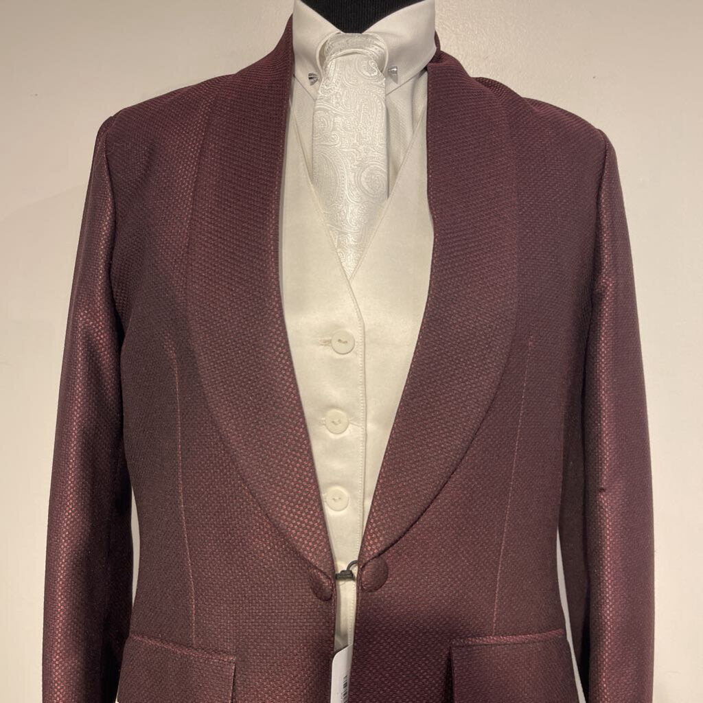 MTC Burgundy Houndstooth Daycoat