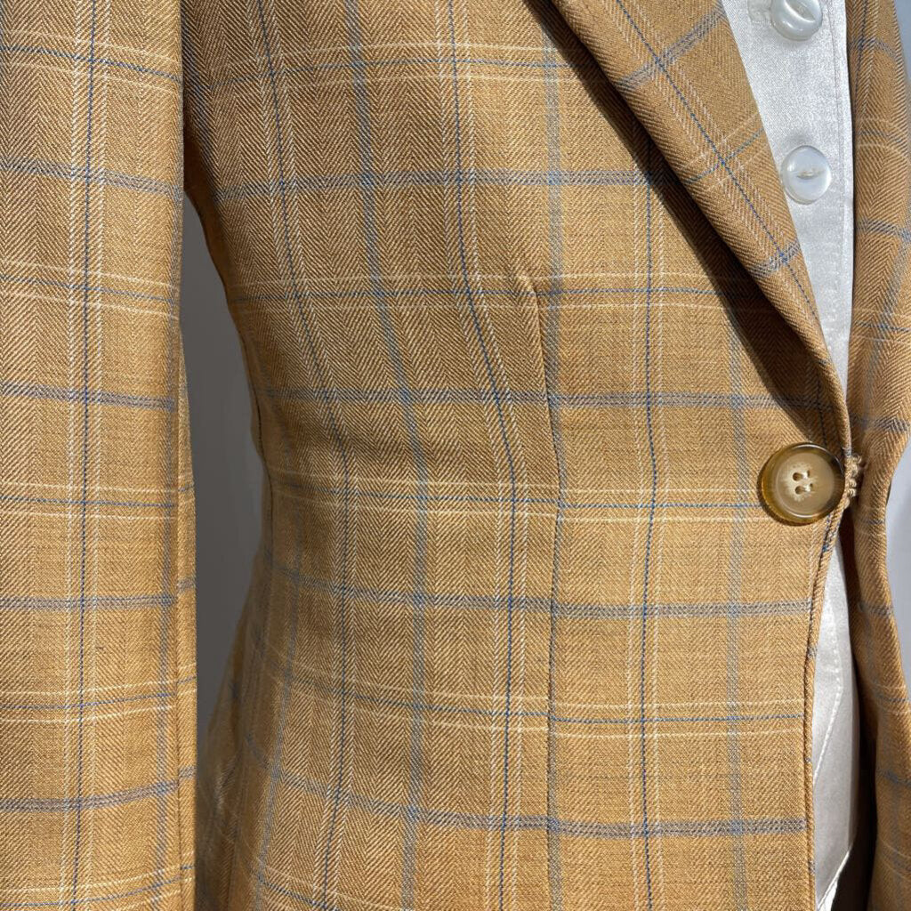 DeRegnaucourt Butterscotch Windowpane Suit