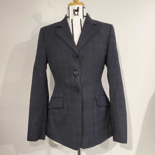RJ Classics Navy Windowpane Hunt Coat