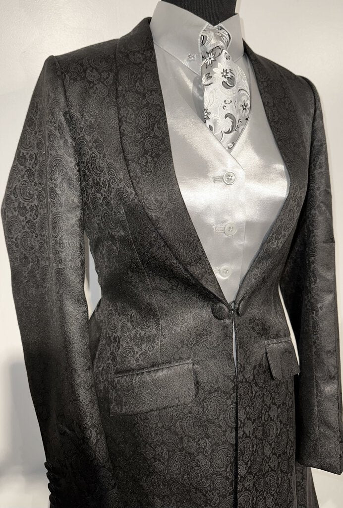New MTC Black Paisley Daycoat