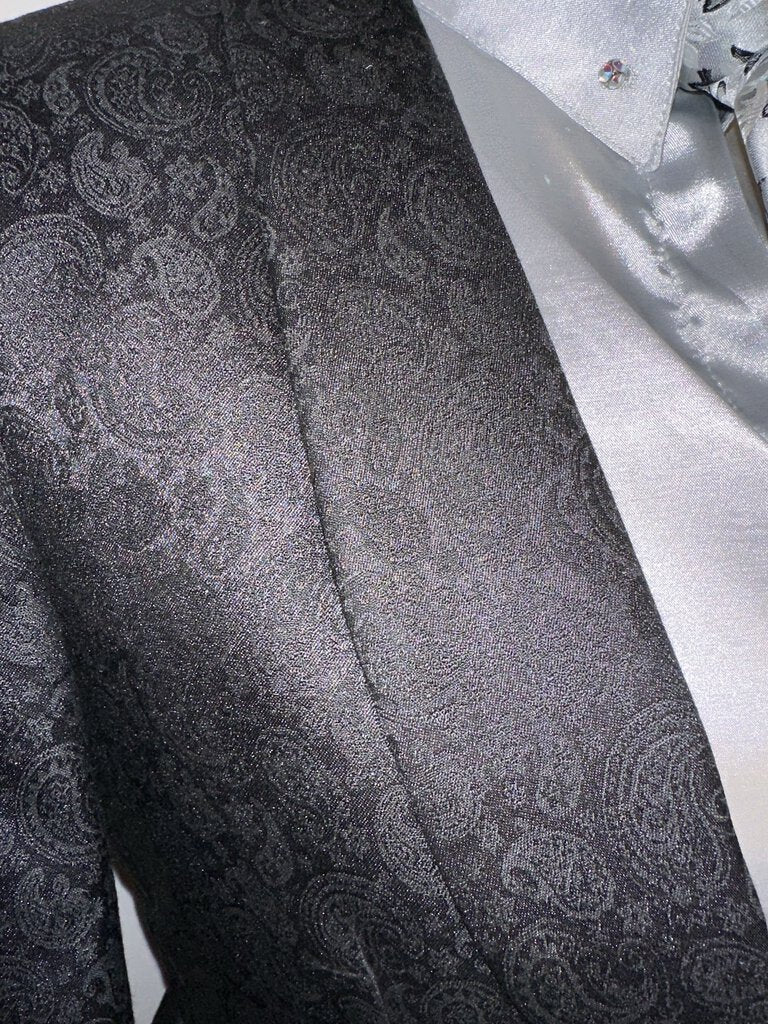 New MTC Black Paisley Daycoat