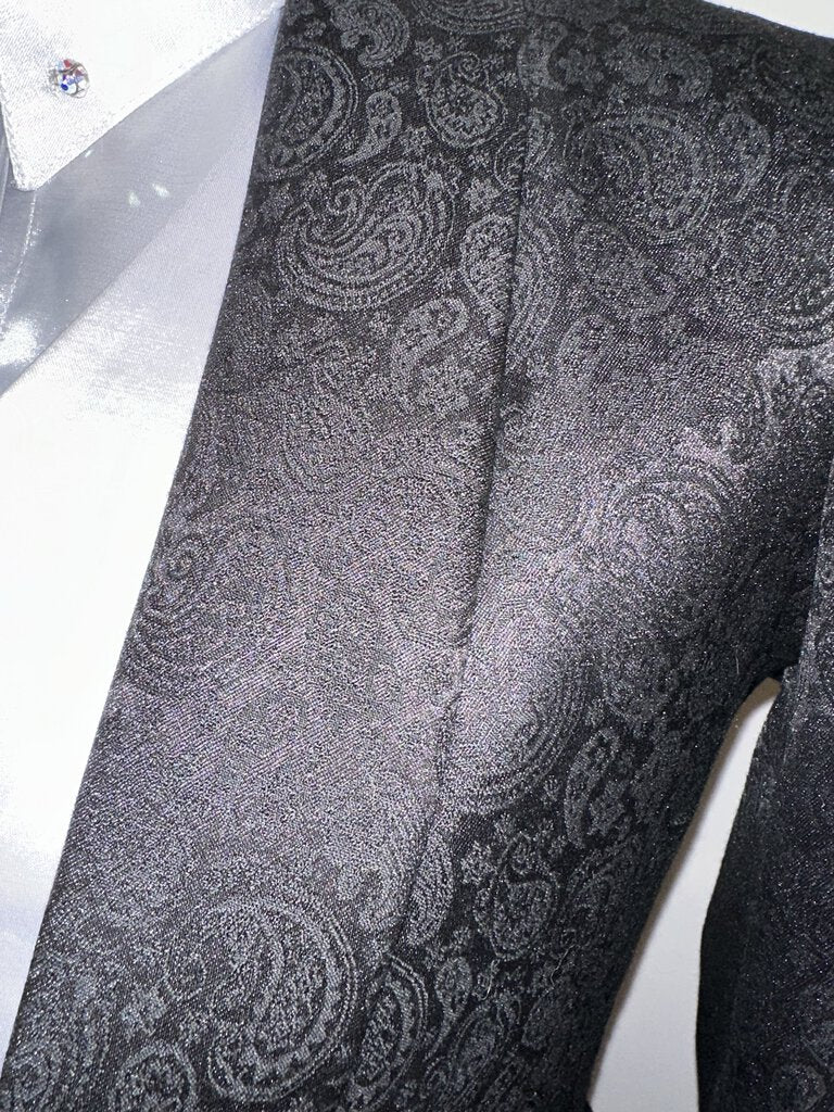 New MTC Black Paisley Daycoat