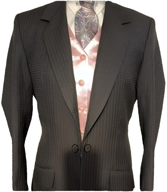 New MTC Black Checkered Suit