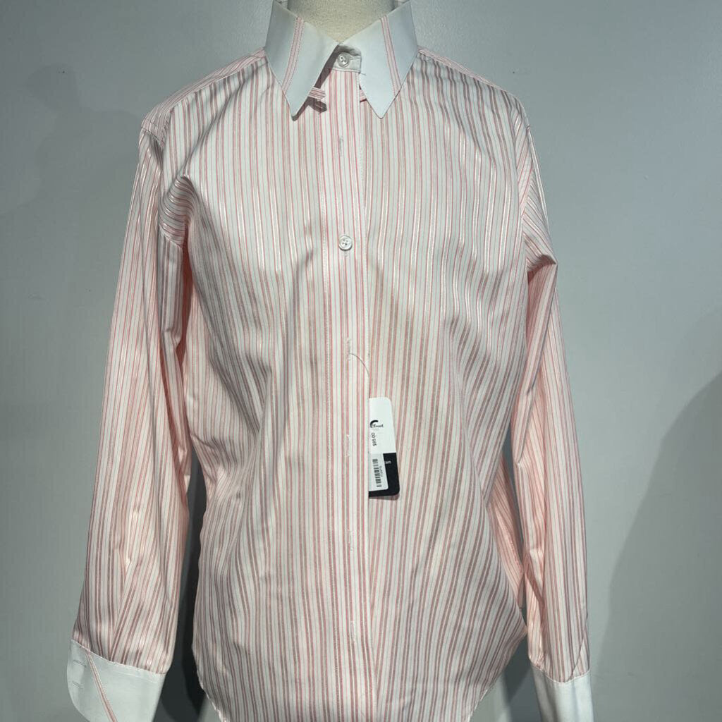 Marsha Pink Stripe Shirt W/ White Collar