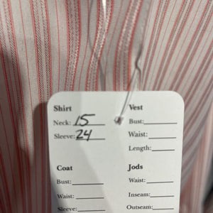 Marsha Pink Stripe Shirt W/ White Collar