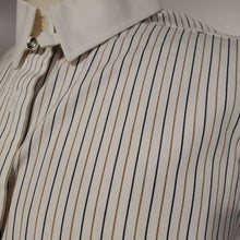 SGA Cream W/ Blue Tan Stripe Shirt