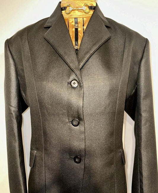 New Huntress Black Sparkle Hunt Coat 22R