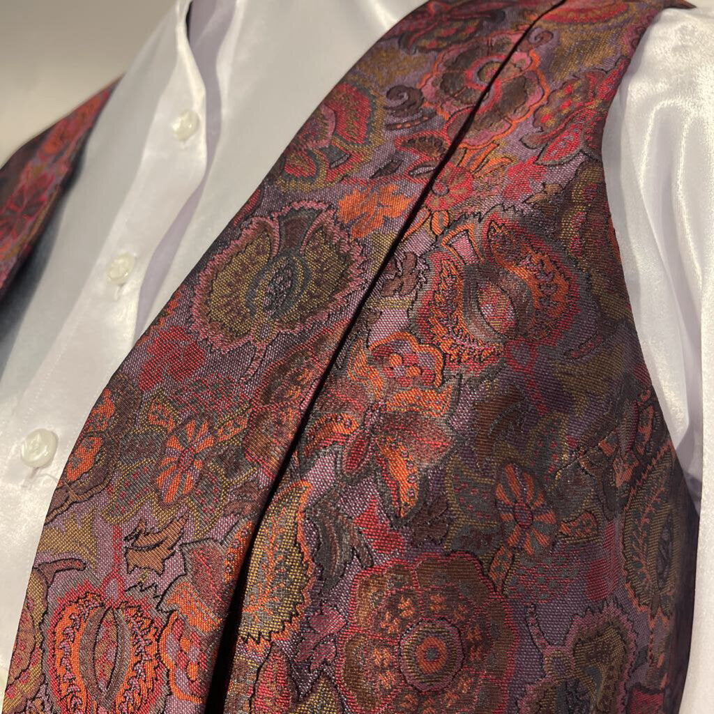 Carl Meyers Red Flower Formal Vest