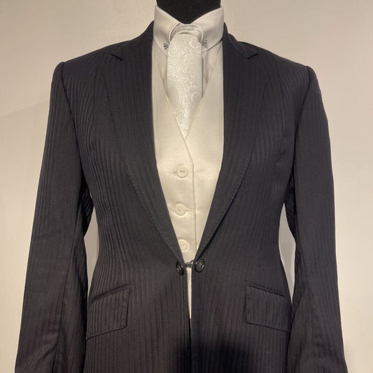 Custom Black Stripe Suit