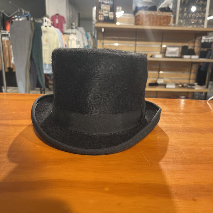 Beaver Black Top Hat 6 5/8