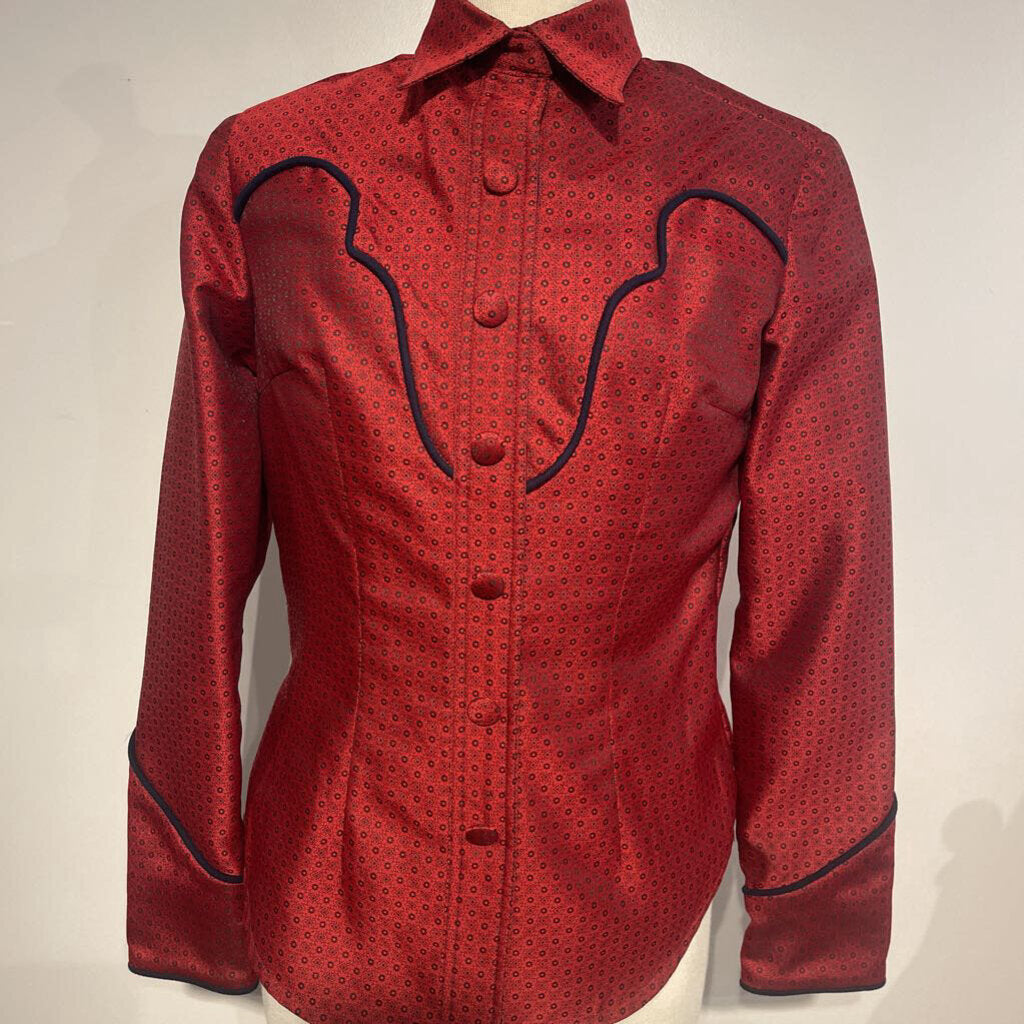 Show Season Custom Red Western Top