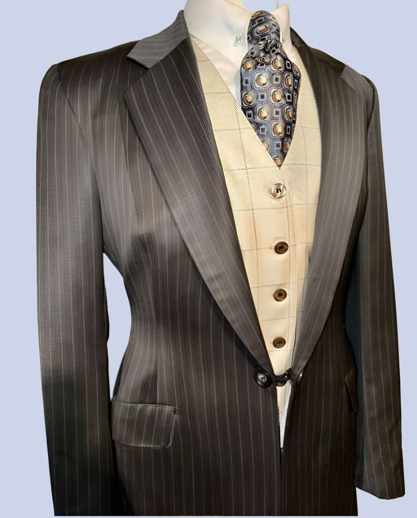 Le Cheval Custom Brown Suit