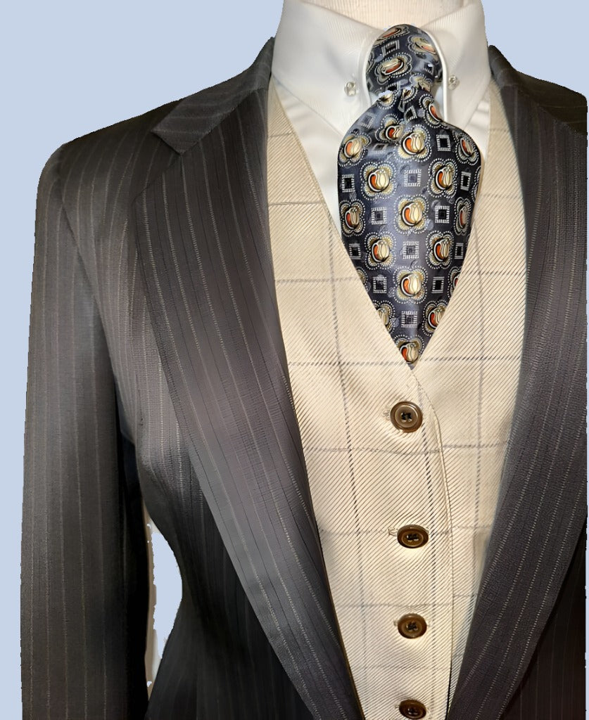 Le Cheval Custom Brown Suit