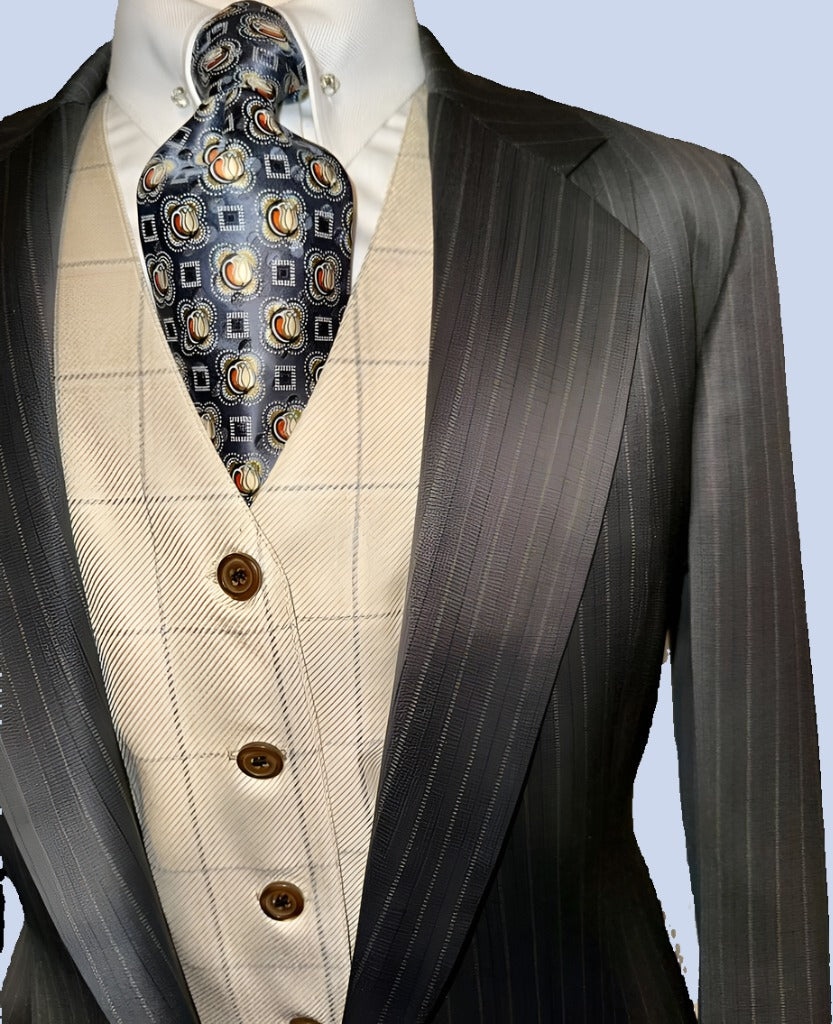 Le Cheval Custom Brown Suit