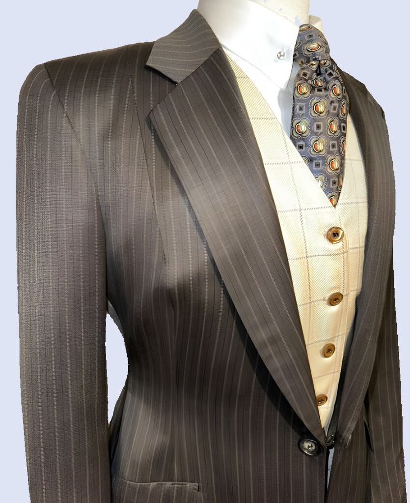 Le Cheval Custom Brown Suit