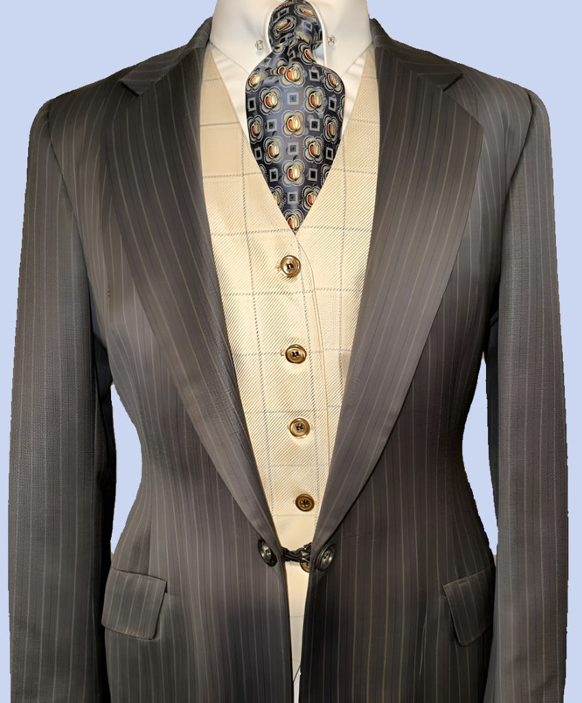 Le Cheval Custom Brown Suit