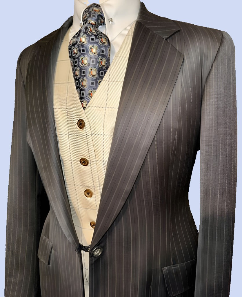 Le Cheval Custom Brown Suit