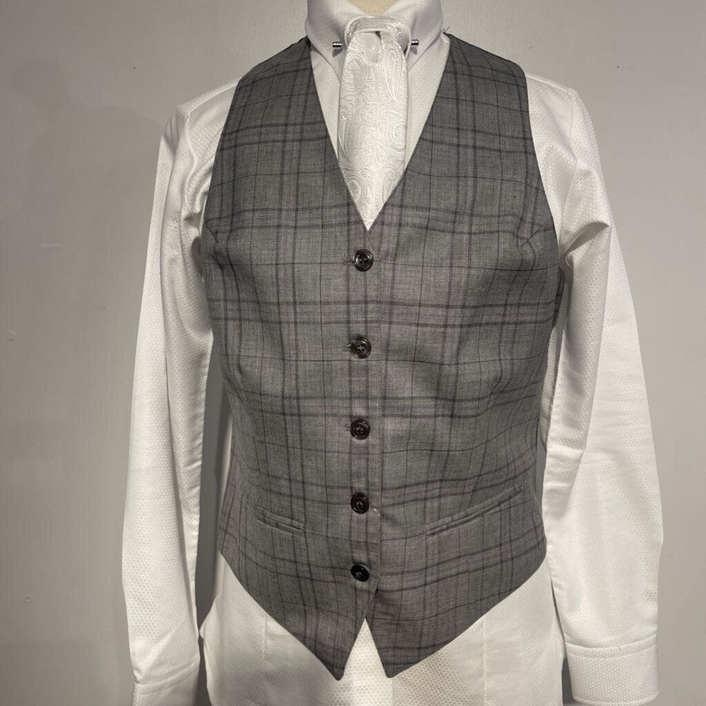 Becker Brothers Grey Plaid Vest