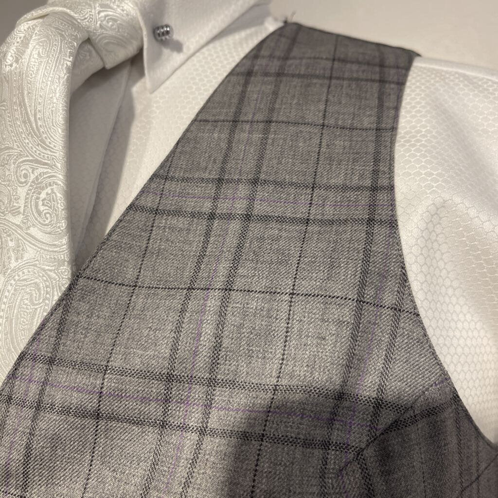 Becker Brothers Grey Plaid Vest