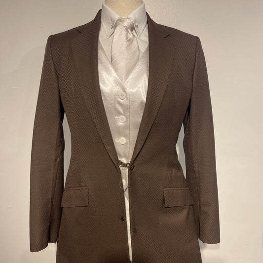 Custom Brown Diamond Suit