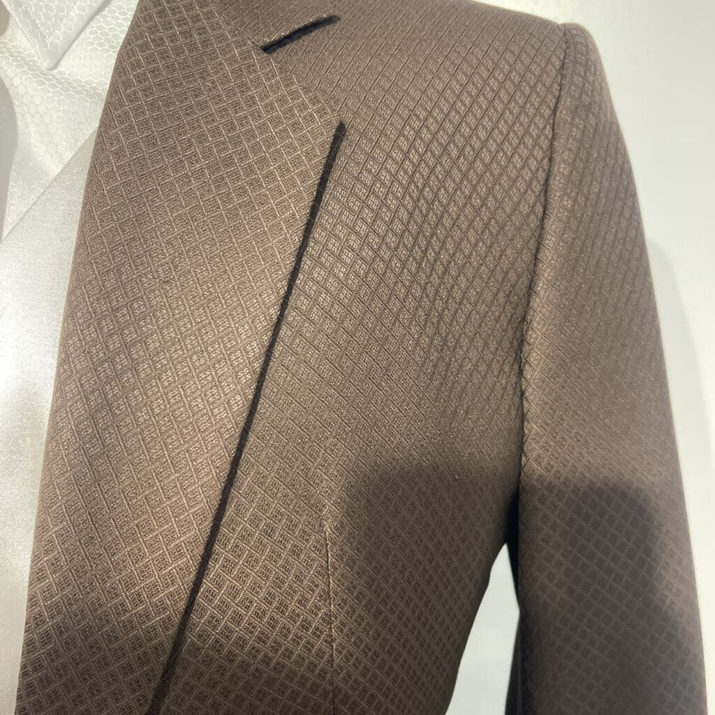 Custom Brown Diamond Suit