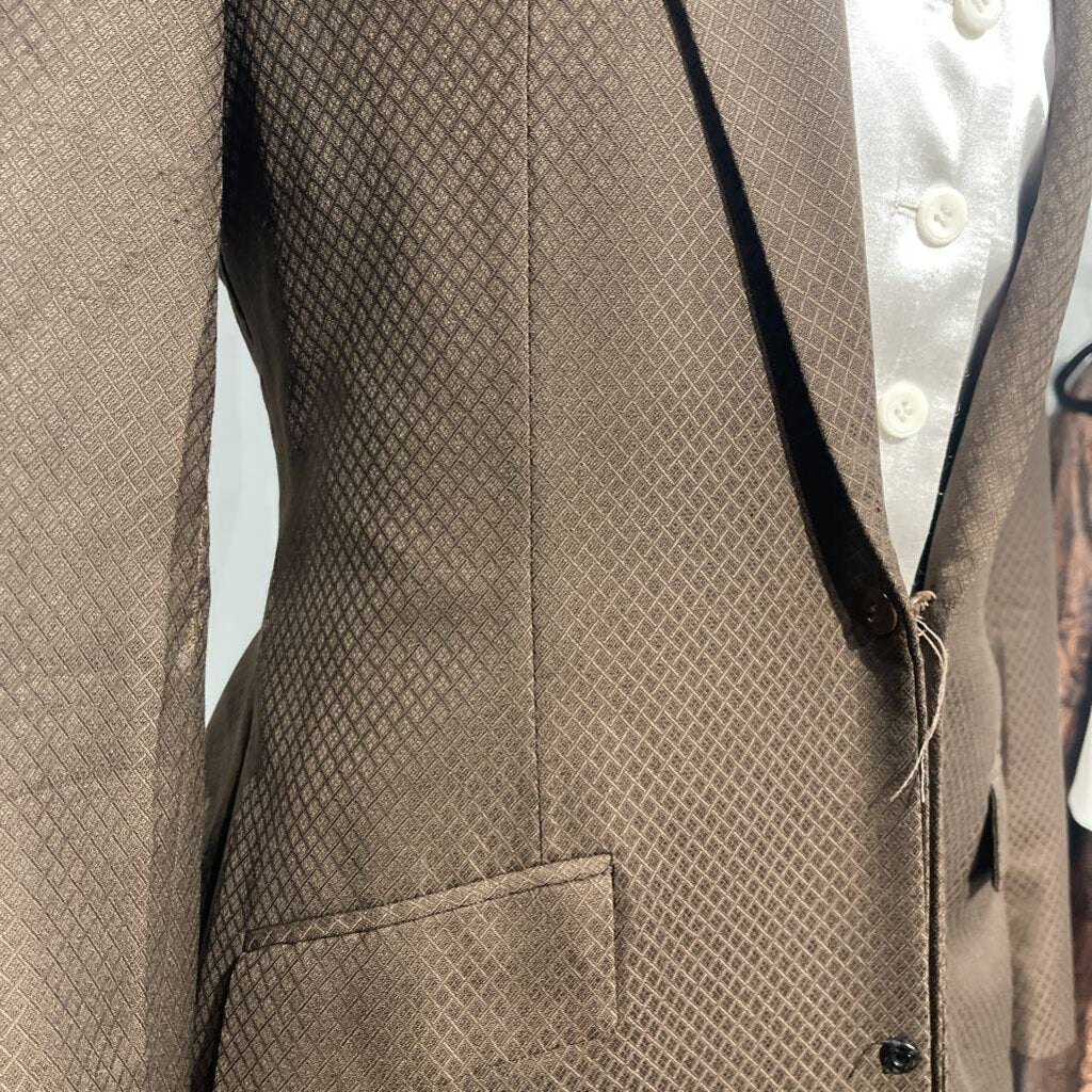 Custom Brown Diamond Suit