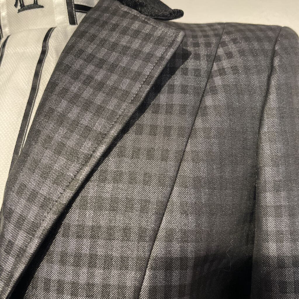 Custom Grey Checkered Hunt Coat