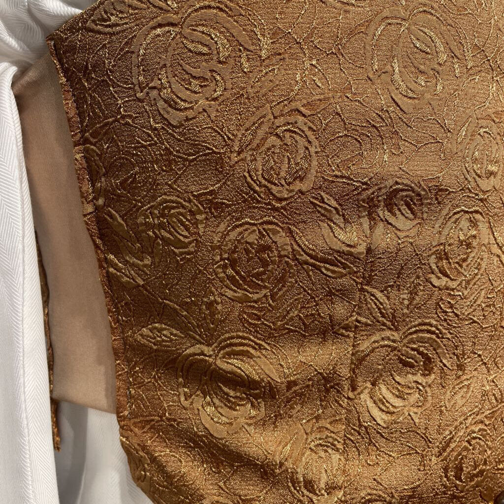 Gold Rose Brocade Vest