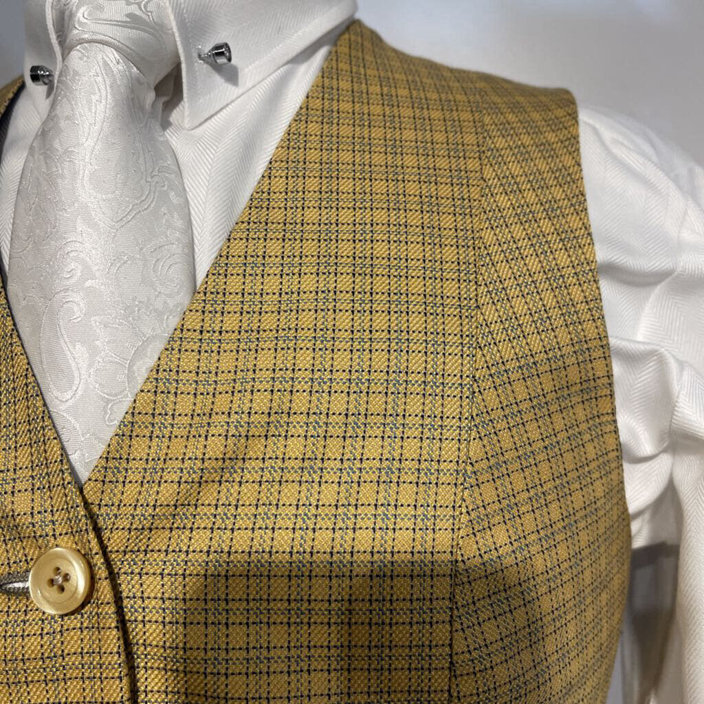 Yellow\Blue Plaid Vest