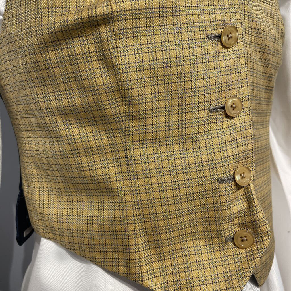 Yellow\Blue Plaid Vest