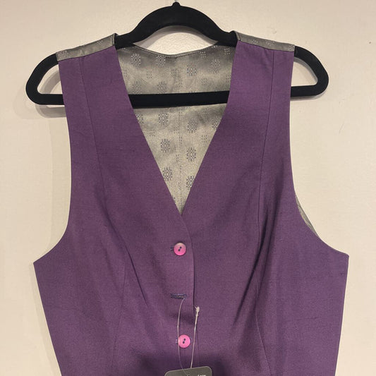 Eggplant Vest Snowflake Back