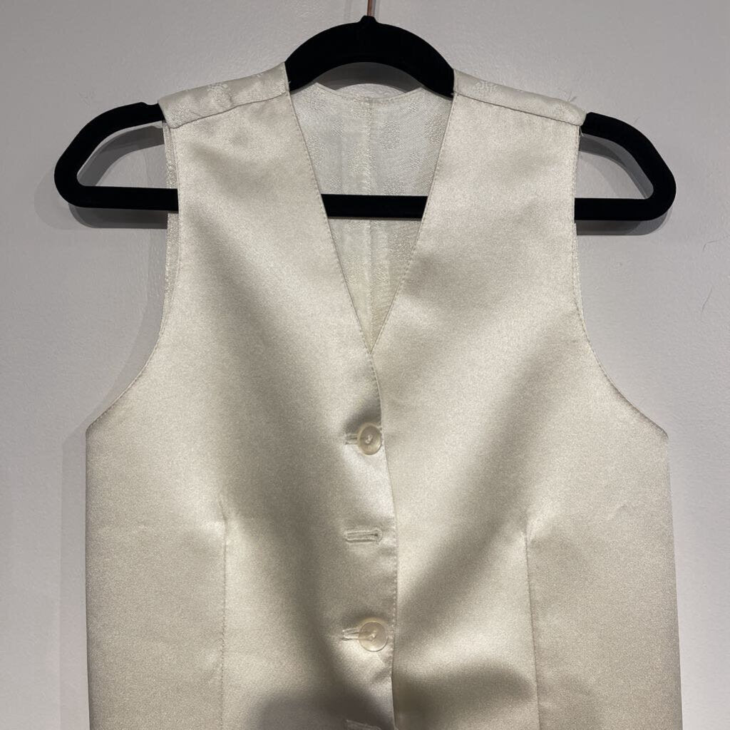 Satin off white vest