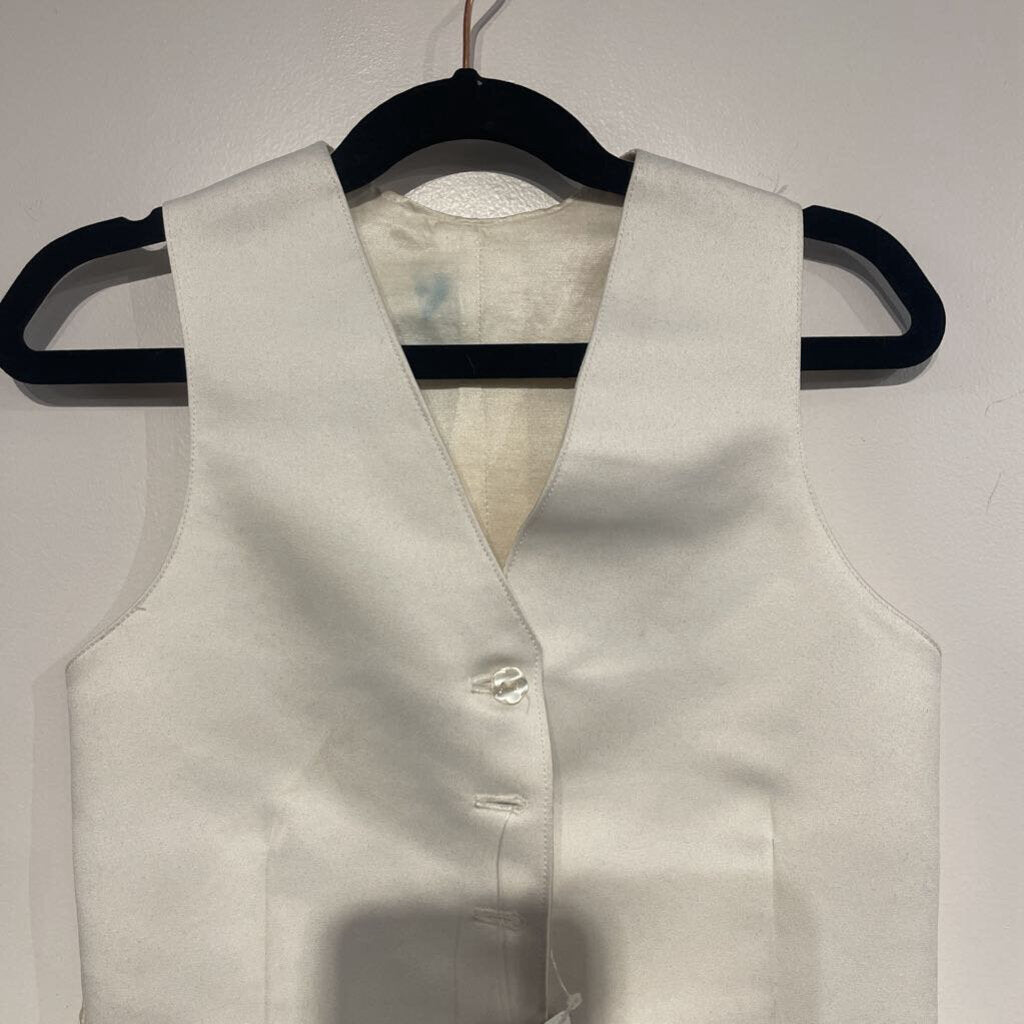 off white kids vest with stain